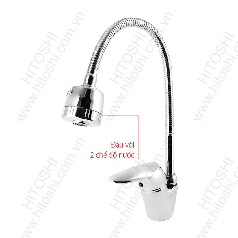 Vòi bếp nóng lạnh gắn chậu - HT611